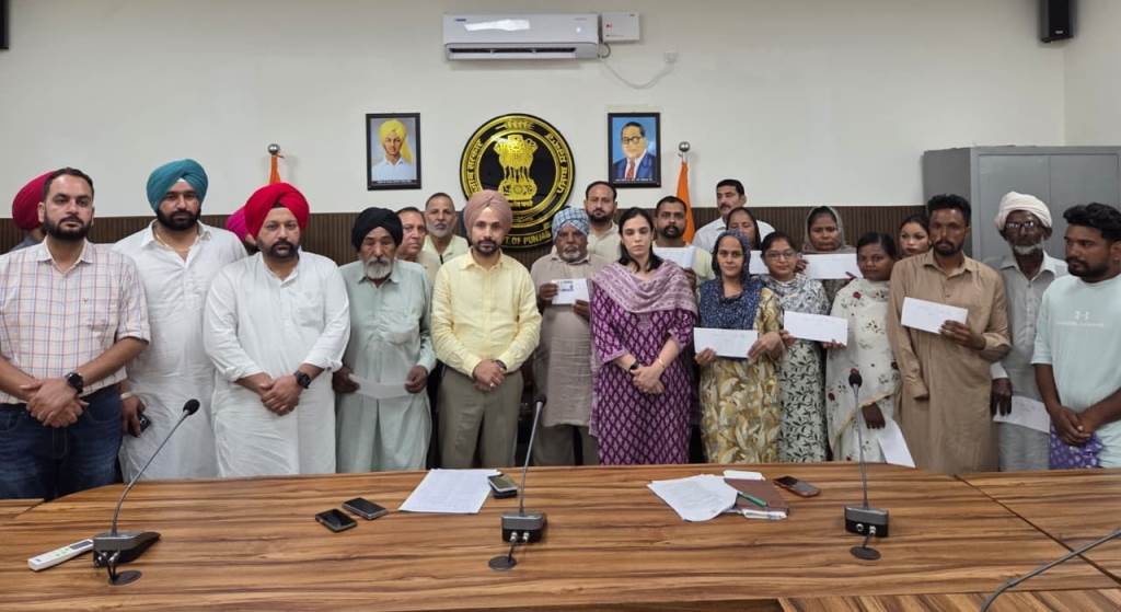 OSD Sukhveer Singh Hands Over Financial Assistance Cheques Worth 510 Lakh to 13 Beneficiaries in Dhuri Constituency